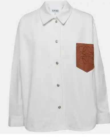 Loewe Leather Pocket Oversized Shirt in Dubai